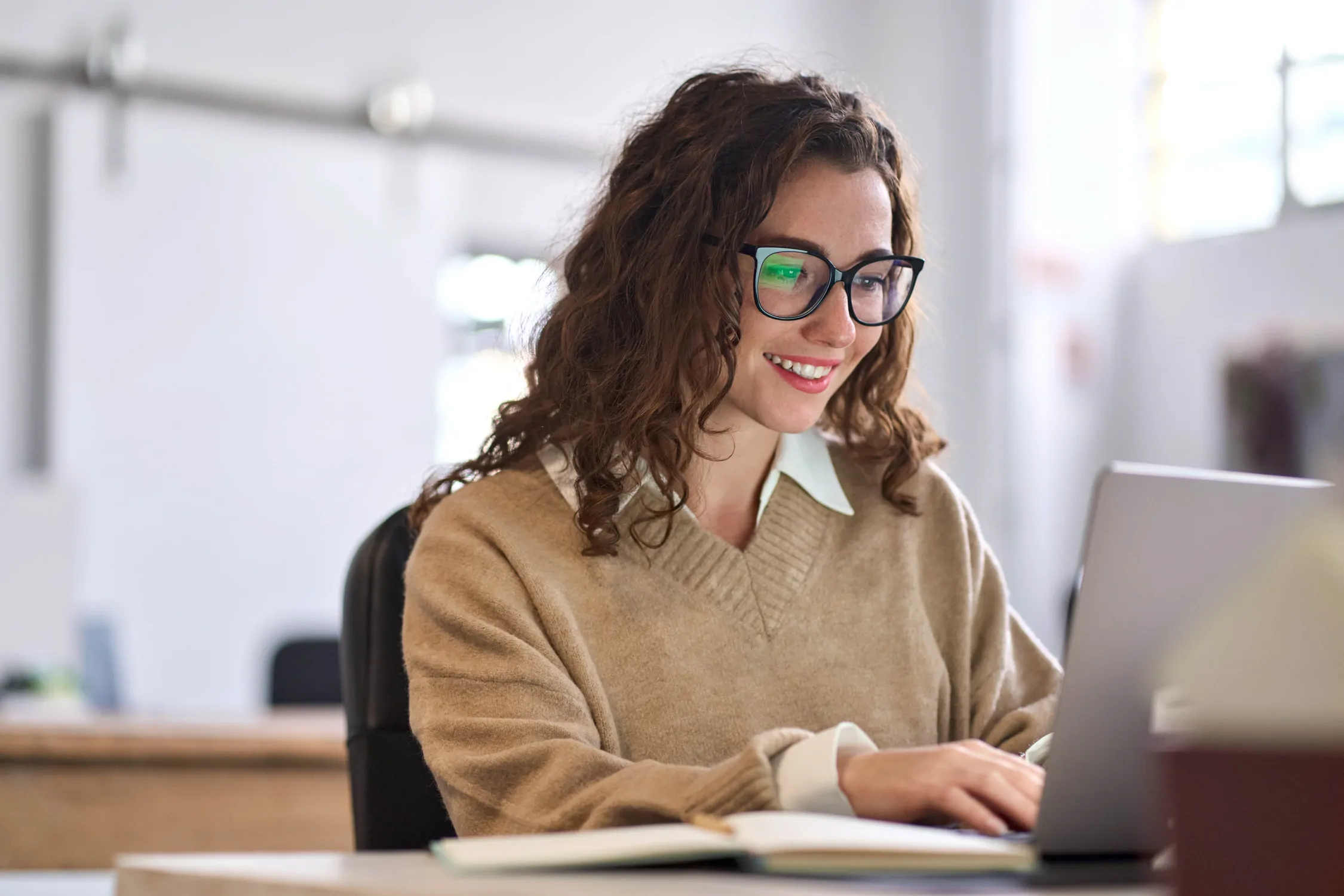 young businesswoman working on root cause analysis