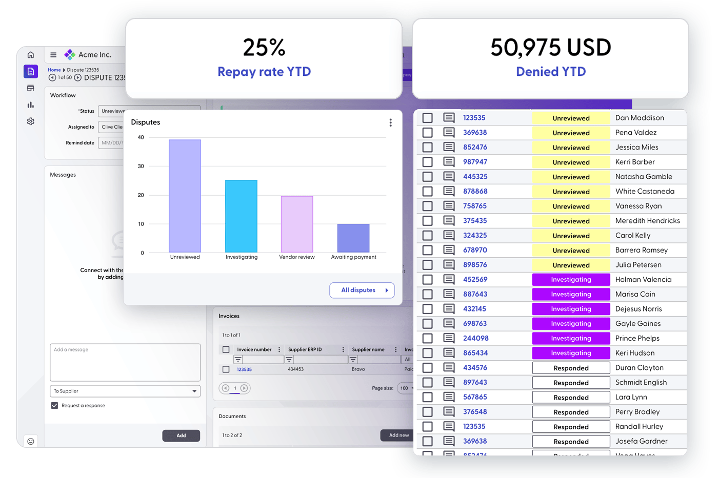 example of Supplier Connect vendor management software