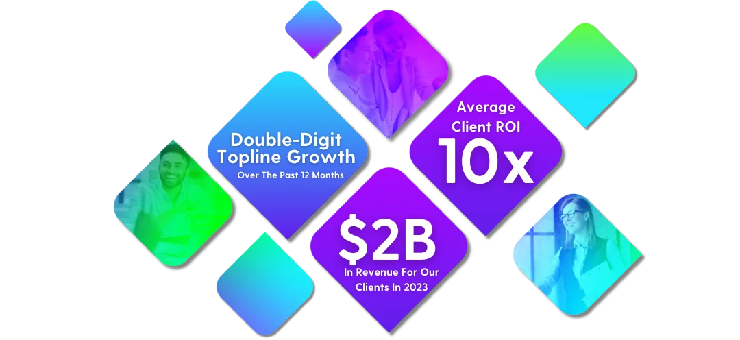 graphic of double-digit topline growth over last 12 months